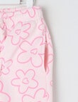 Mac & Ellie Daisies Cuff Trackpant, Light Pink product photo View 02 S