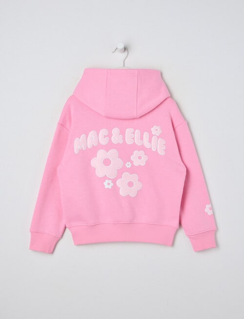 Mac & Ellie Bubble Boxy Pull On Hoodie, Candy Pink product photo View 02 L