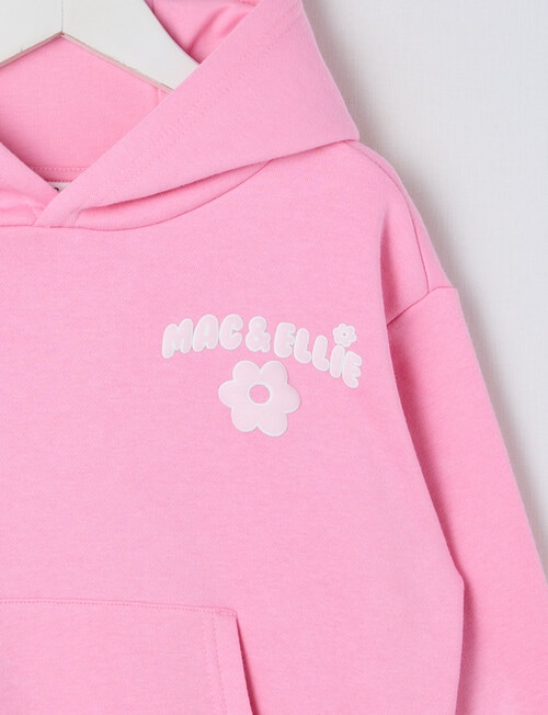 Mac & Ellie Bubble Boxy Pull On Hoodie, Candy Pink product photo View 03 L