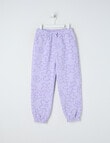 Mac & Ellie Daisies Cuff Trackpant, Lilac product photo View 02 S