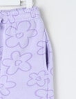 Mac & Ellie Daisies Cuff Trackpant, Lilac product photo View 03 S