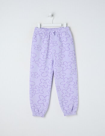 Mac & Ellie Bubble Cuff Trackpant, Lilac product photo