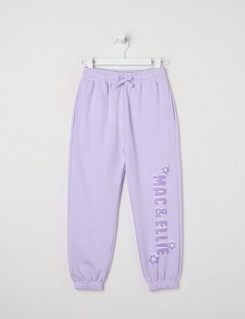 Mac & Ellie Bubble Cuff Trackpant, Lilac product photo