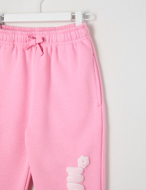 Mac & Ellie Bubble Cuff Trackpant, Candy Pink product photo View 02 L