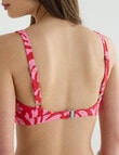 Zest Swimwear Sporty Bikini Top, Botanic Pink Print product photo View 04 S