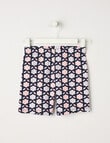 Mac & Ellie Geo Floral Bike Short, Navy product photo