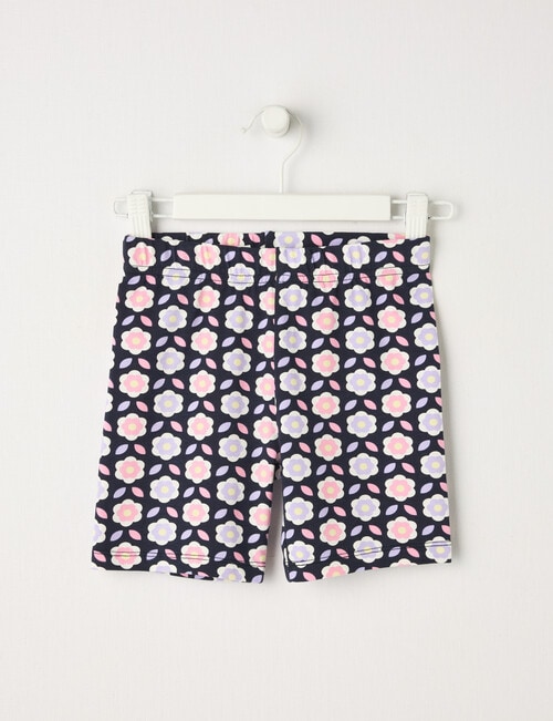 Mac & Ellie Geo Floral Bike Short, Navy product photo