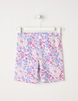 Mac & Ellie Large Floral Bike Short, Vanilla product photo