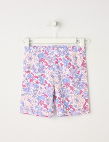 Mac & Ellie Large Floral Bike Short, Vanilla product photo