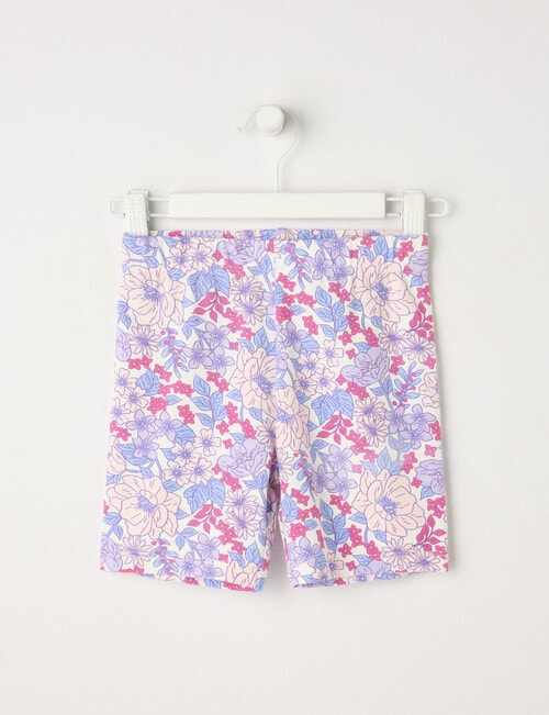 Mac & Ellie Large Floral Bike Short, Vanilla product photo