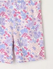 Mac & Ellie Large Floral Bike Short, Vanilla product photo View 02 S