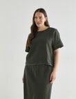 Zest Linen Button Back Top, Forest Night product photo View 12 S