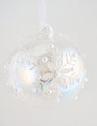 Christmas Shop Glass Bauble, Snowflake product photo View 02 S