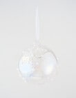 Christmas Shop Glass Bauble, Snowflake product photo View 03 S