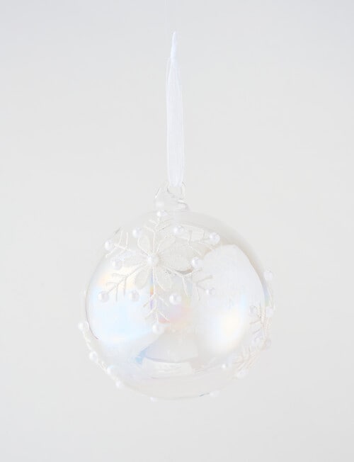 Christmas Shop Glass Bauble, Snowflake product photo View 03 L
