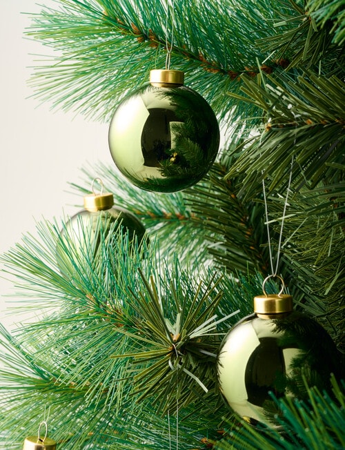 Christmas Shop Glass Bauble, Forest, Set of 6 product photo View 03 L