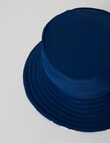 Teeny Weeny Shark Reversible Swim Bucket Hat, Blue product photo View 06 S