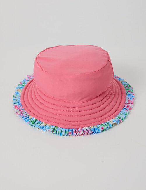 Teeny Weeny Flower Reversible Swim Bucket Hat product photo View 05 L