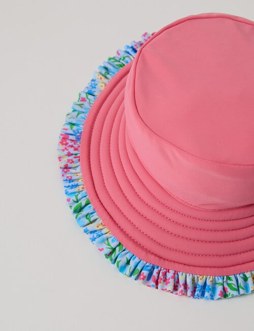 Teeny Weeny Flower Reversible Swim Bucket Hat product photo View 06 L
