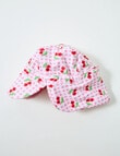 Teeny Weeny Girls Cherry Legionnaire Swim Hat, Pink product photo