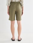 Zest Essential Linen Longline Short, Caper product photo View 02 S