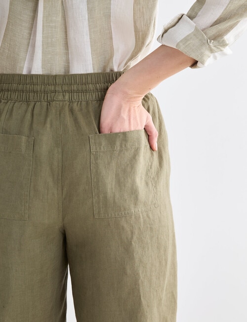 Zest Essential Linen Longline Short, Caper product photo View 06 L