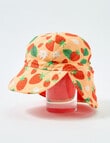 Teeny Weeny Girls Strawberry Legionnaire Swim Hat, Peach product photo View 02 S