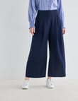 Whistle Wide Leg Crop Pant, Navy product photo