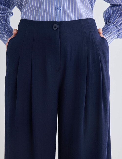 Whistle Wide Leg Crop Pant, Navy product photo View 04 L