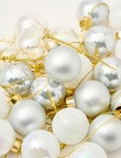 Christmas Shop Mini Glass Bauble, Set of 25, Snow product photo