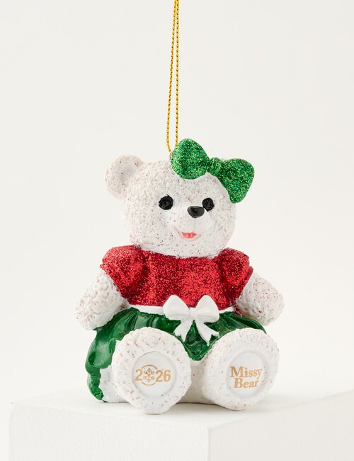 Santa Bear Missy Bear Ornament 2026 product photo