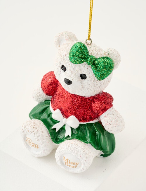 Santa Bear Missy Bear Ornament 2026 product photo View 02 L