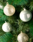 Christmas Shop Blown Glass Bauble, Set of 4, Snow product photo View 03 S