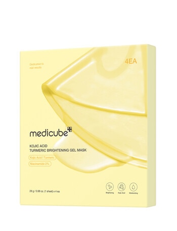 Medicube Kojic Acid Turmeric Brightening Gel Mask Set, 4 Masks product photo