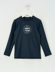 Wavetribe Long Sleeve Rash Top, Navy product photo