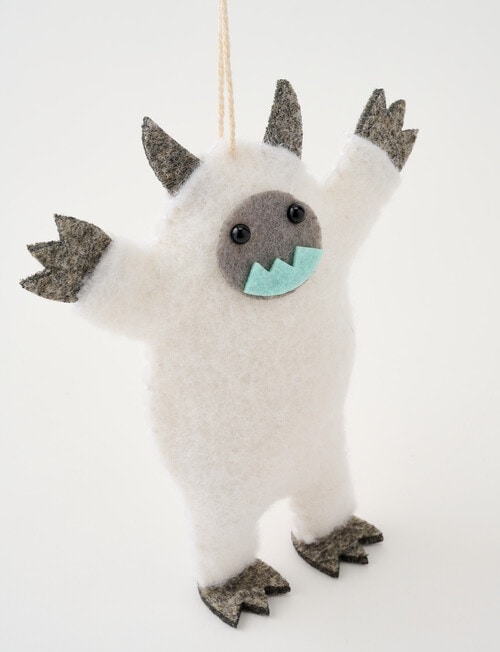 Christmas Shop Felt Abominable Snowman product photo View 03 L