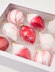Christmas Shop Candy Baubles, Set of 9, Red product photo View 02 S