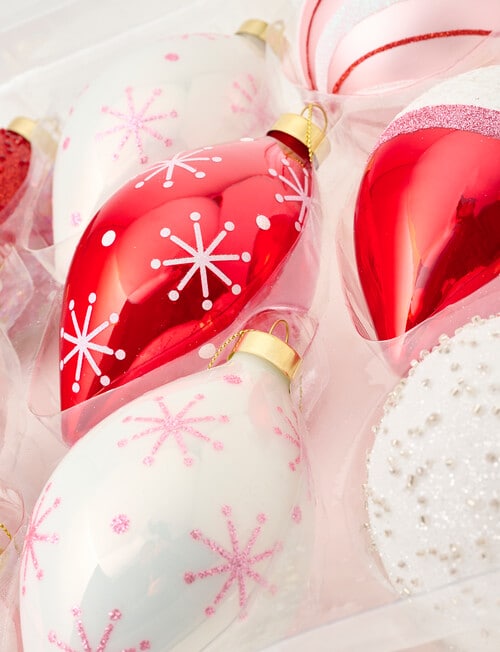 Christmas Shop Candy Baubles, Set of 9, Red product photo View 04 L