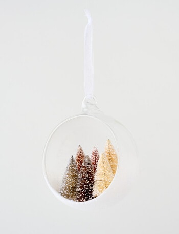 Christmas Shop Sleigh Glass Bauble, Forest product photo