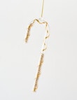 Christmas Shop Candy Cane Glass Ornament, Gold product photo View 03 S