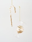 Christmas Shop Candy Cane Glass Ornament, Gold product photo View 04 S