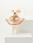 Christmas Shop Felt Ornament, Mouse With Snowflake product photo