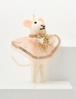 Christmas Shop Felt Ornament, Mouse With Snowflake product photo View 03 S