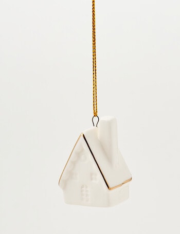 Christmas Shop Ceramic Ornament, Tiny Cottage product photo