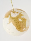Christmas Shop Globe Ornament, Gold Glitter product photo View 02 S