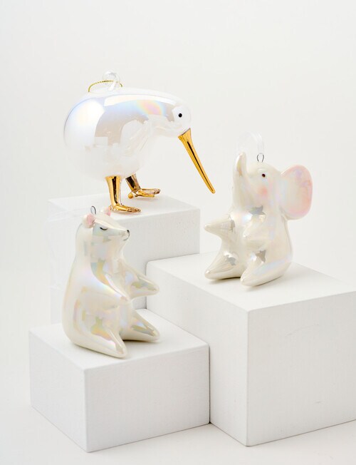 Christmas Shop Ceramic Ornament, Elephant product photo View 04 L