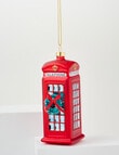 Christmas Shop Glass Ornament, Telephone Booth product photo