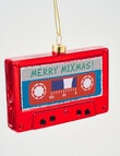Christmas Shop Glass Ornament, Mix Tape product photo View 02 S