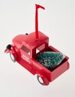 Christmas Shop Red Metal Truck product photo View 02 S