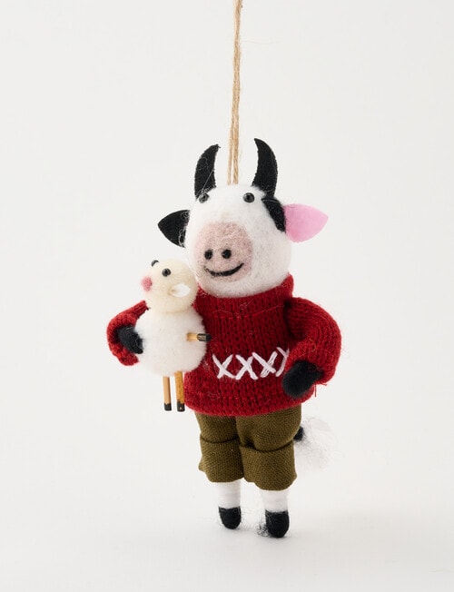Christmas Shop Cow Ornament product photo View 02 L